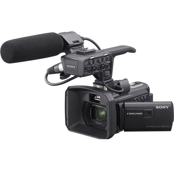Caméscope Sony HXR-NX30U NXCAM HD de taille Palm avec projecteur
